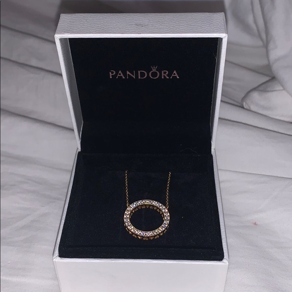 Pandora Jewelry - Reversible pandora circle necklace. Pandora Jewelry - Reversible pandora circle necklace.